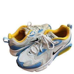 Women's NIKE Air Max 200 White/Half Blue, Size 7.5, Style: AT6175-101
